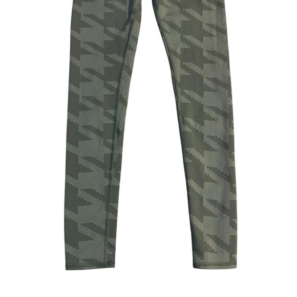 ALO Yoga High Waisted Airbrush Houndstooth Legging Jungle Green Size Small - Picture 5 of 16